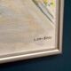 Swedish Oil on Canvas “Landscape” by Lena Jenny Malmajo,Vintage & Framed 46×37cm