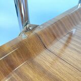 Mid-century Vintage Chrome and Plywood Folding Serving Trolley, 1950's