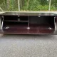 Low design TV unit XXL Dark wood wenge & chrome metal 120cm