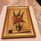 PAINTING REISSUE ERNARD BUFFET BOUQUET OF FLOWERS