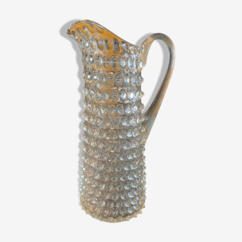 Bohemian crystal pitcher