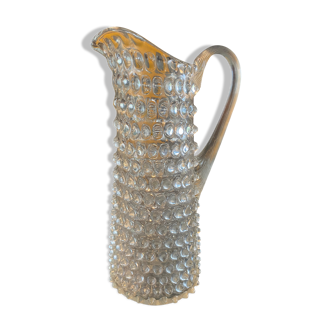 Bohemian crystal pitcher