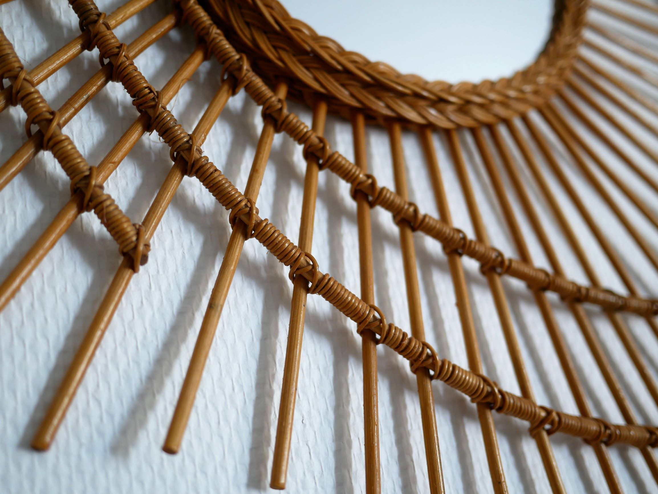 Mirror rattan galaxy 79x67cm