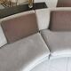 Curved sofa Menlo Park – American Leather – Light grey