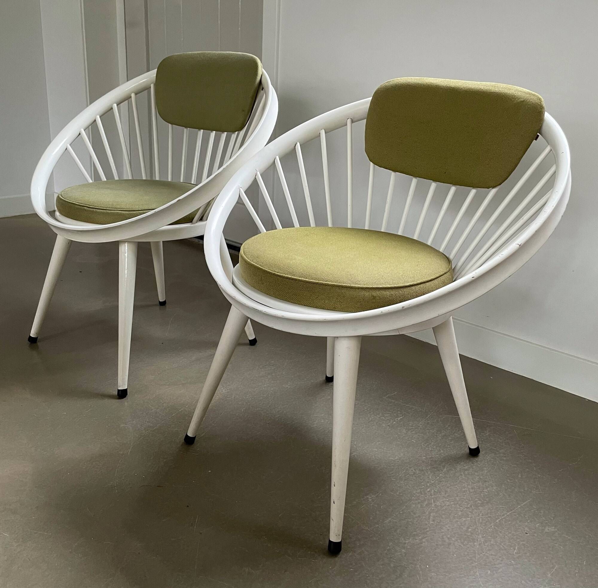 Ensemble de chaises Cercle, Yngve Ekström, 1960
