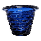 Vase vintage bleu cobalt