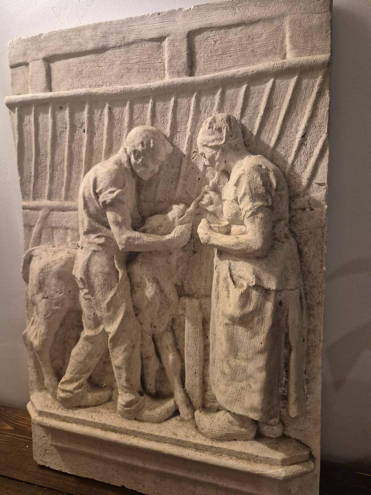 Plaster bas-relief
