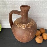 Cruche turque en argile ancienne vases en argile vintage