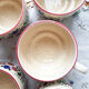 Vintage handmade earthenware coffee service for 5 people