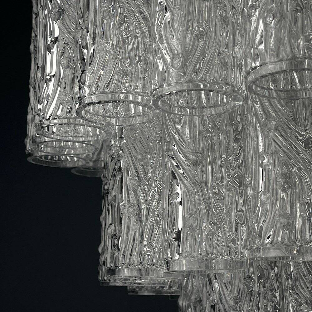 Lustre Tronchi en verre Murano attribué à Toni Zuccheri pour Venini, Italie, années 1960