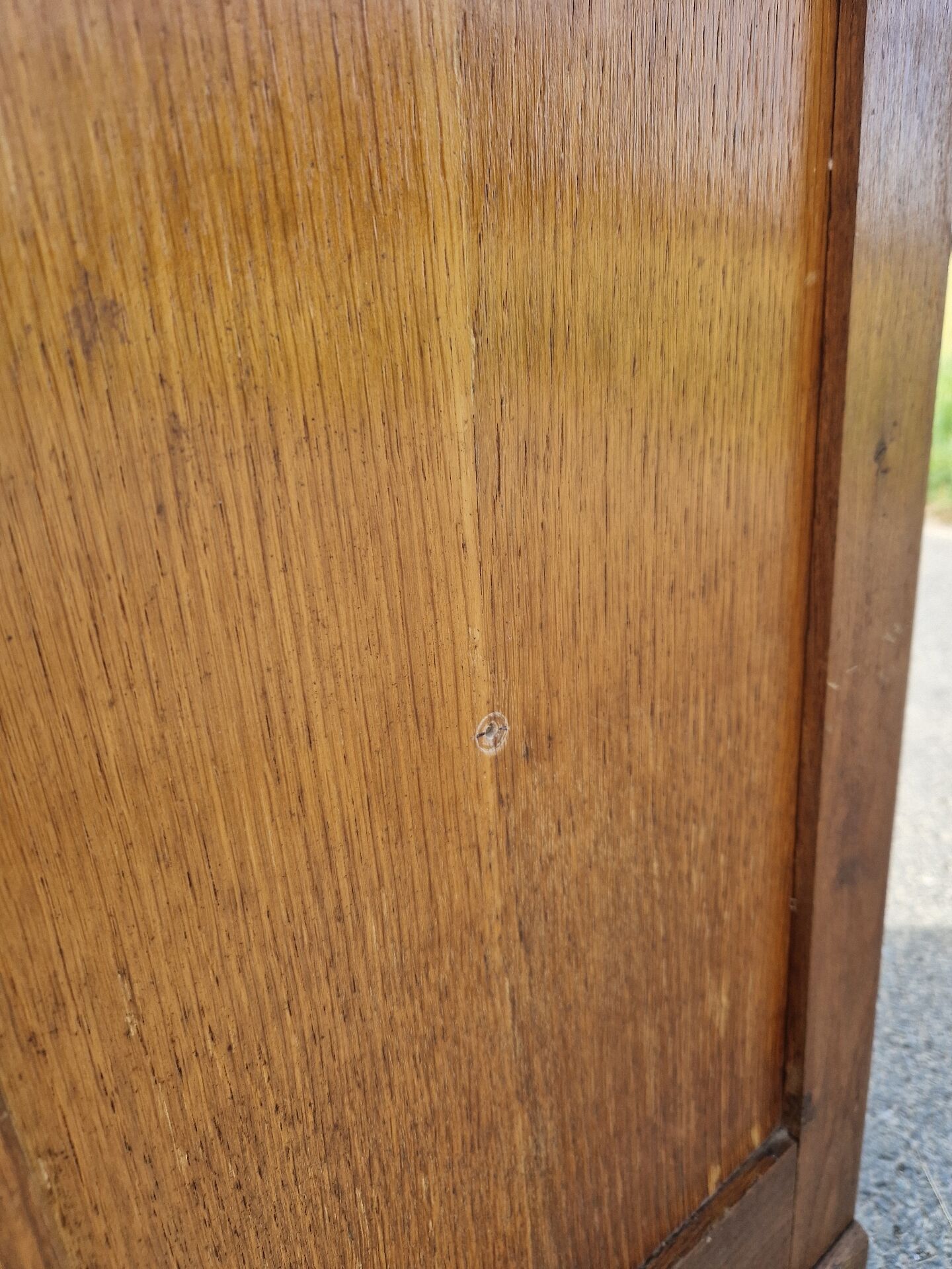 Art Deco filing cabinet with curtain 120 cm