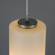 Pair of vintage Danish opaline glass hanging light