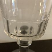 12 antique blown stemmed glasses, Mirabeau model of Baccarat