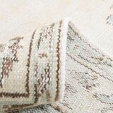 6x9 classic brown & beige vintage rug, 153x272cm