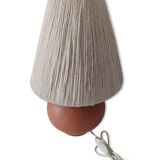 Terracotta lamp lampshade white jute
