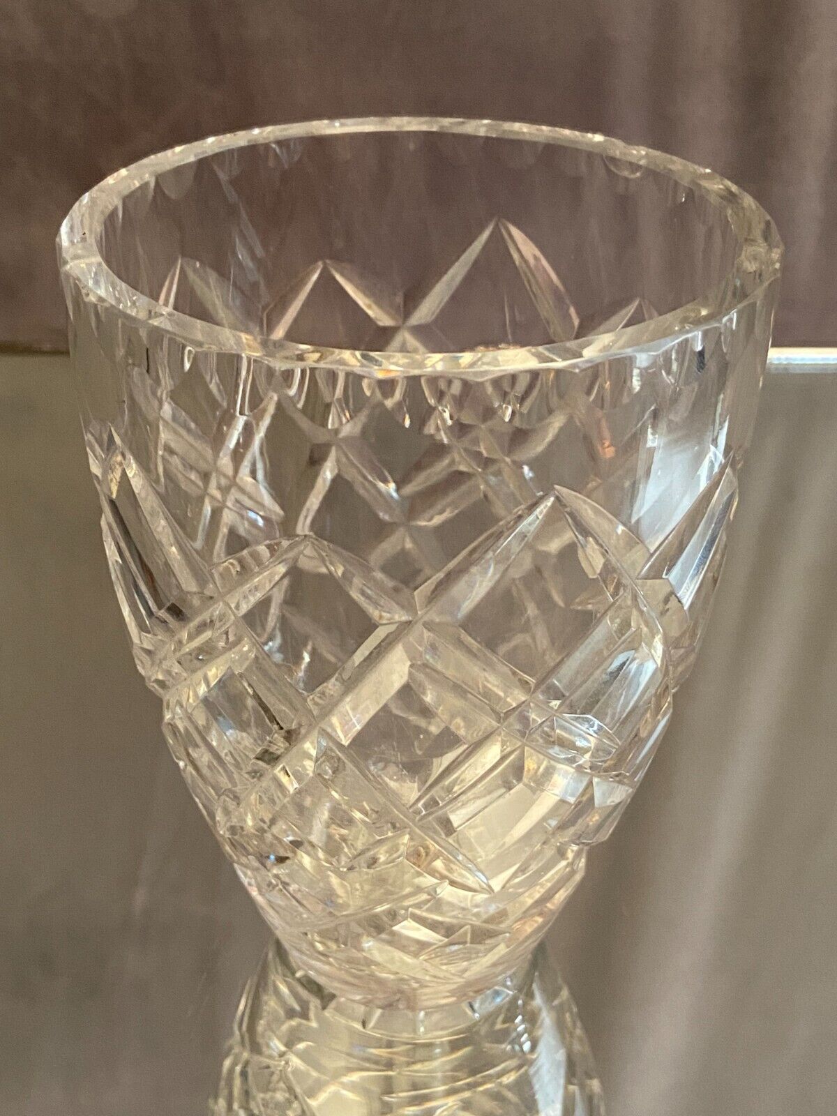 Vase en cristal taillé Saint Louis Baccarat bohême