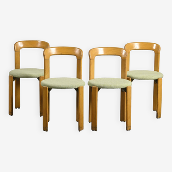 Suite of four chairs by Bruno Rey, 1971