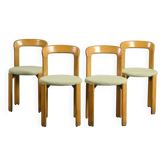 Suite of four chairs by Bruno Rey, 1971