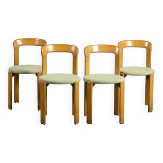 Suite de quatre chaises par Bruno Rey, 1971