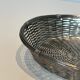 Bowl / pocket tray made of silver-plated wire