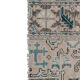 Distressed turkish rug runner 72 x 144 cm
