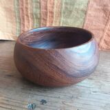 Turned wood bowl