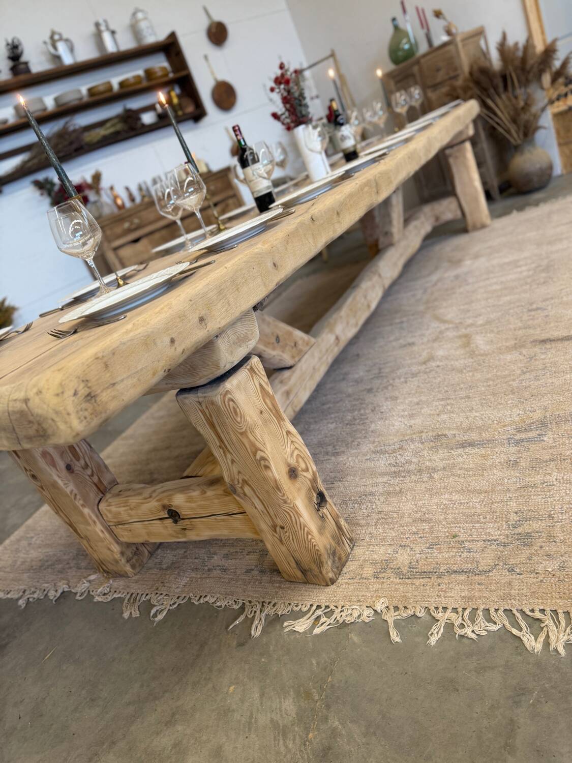Very large renovated farmhouse table