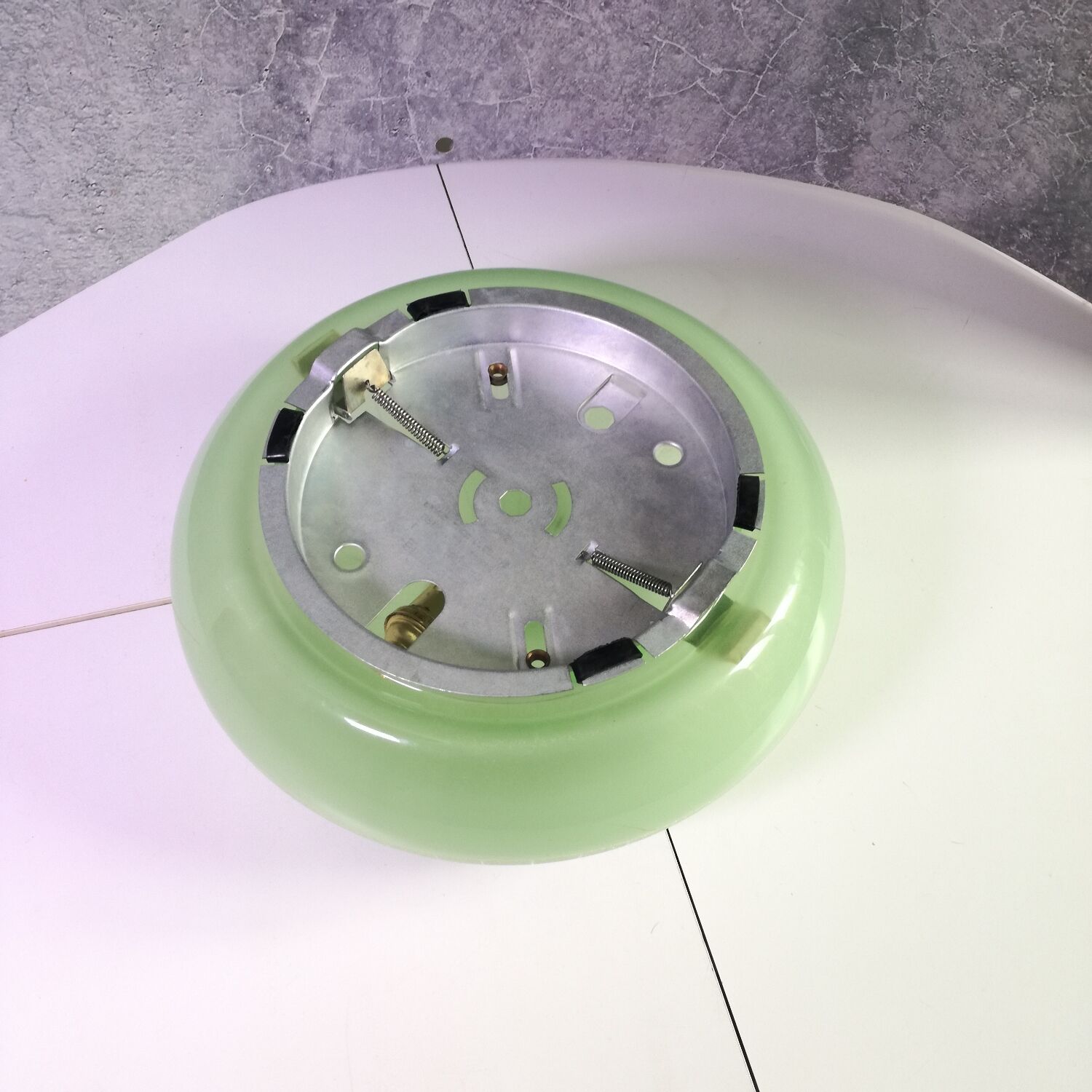Green domed ceiling lamp, 1950
