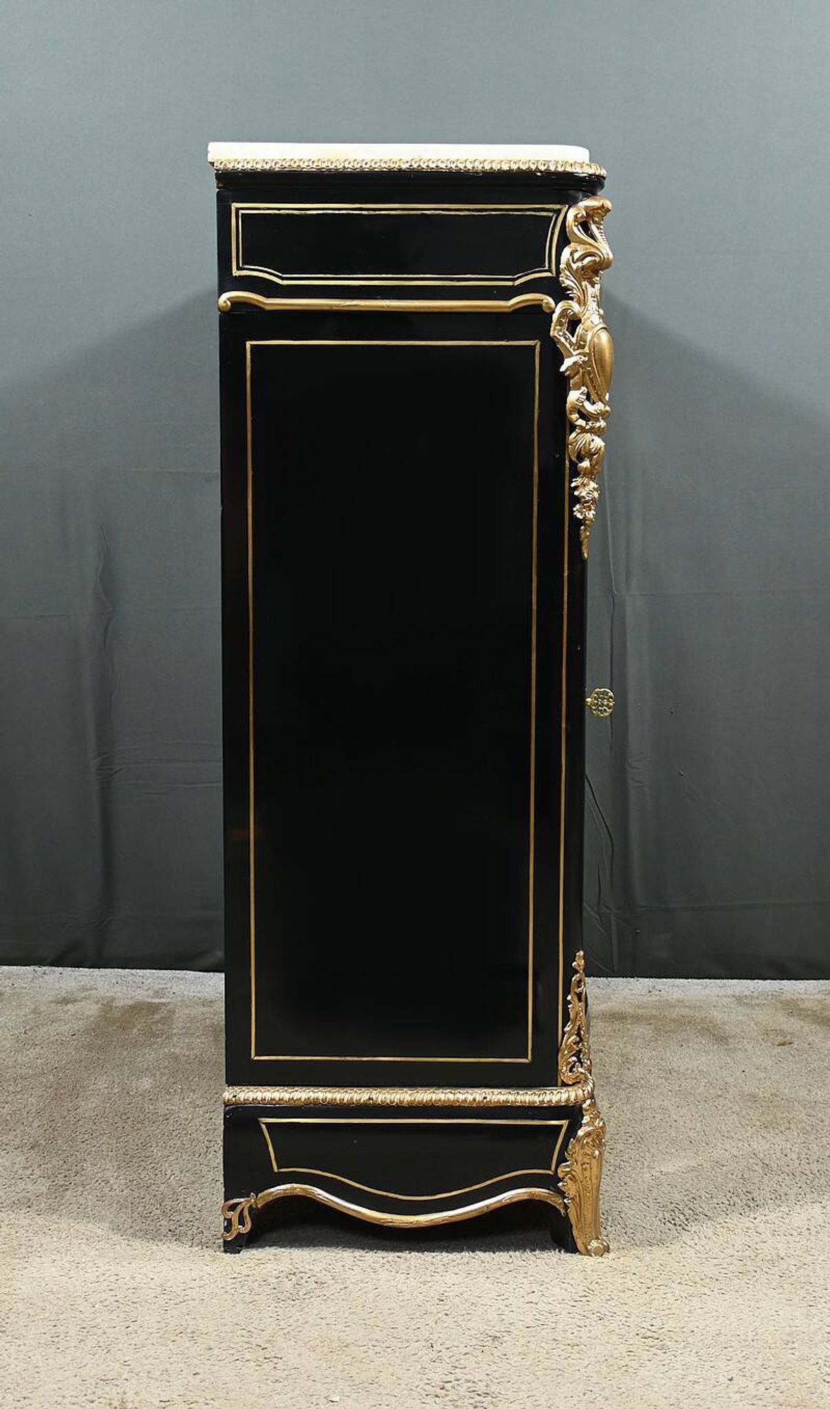 Support Furniture in Blackened Pear Wood, Napoleon III Period – Mid 19th Century