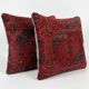 Lot de 2 housses de coussin turque vintage 38x38 cm