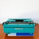 Olivetti typewriter, Studio 45, Electric Blue, with accessories, 1970