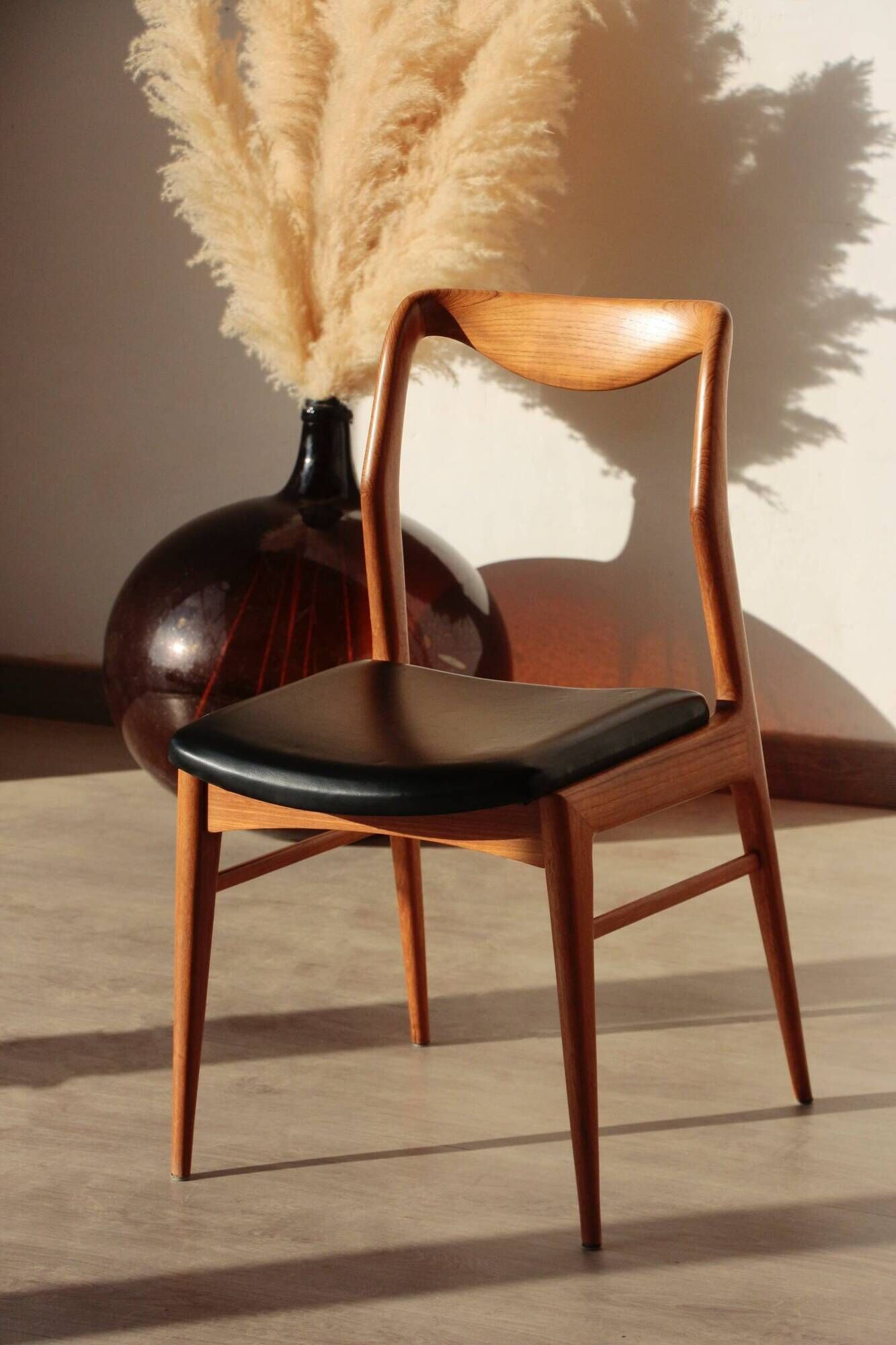Set of 6 Vintage Scandinavian Teak Chairs – 1960s