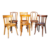 6 chaises bistrot XXe
