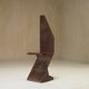 Postmodern sculptural chair in steel, Germany, 1980s