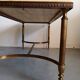Marble and brass coffee table