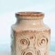 Vintage 'uienvaas' from West Germany, retro fat lava flower vase from the 1960s.