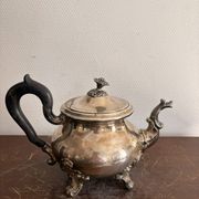 Antique Silver-Plated Victorian Teapot