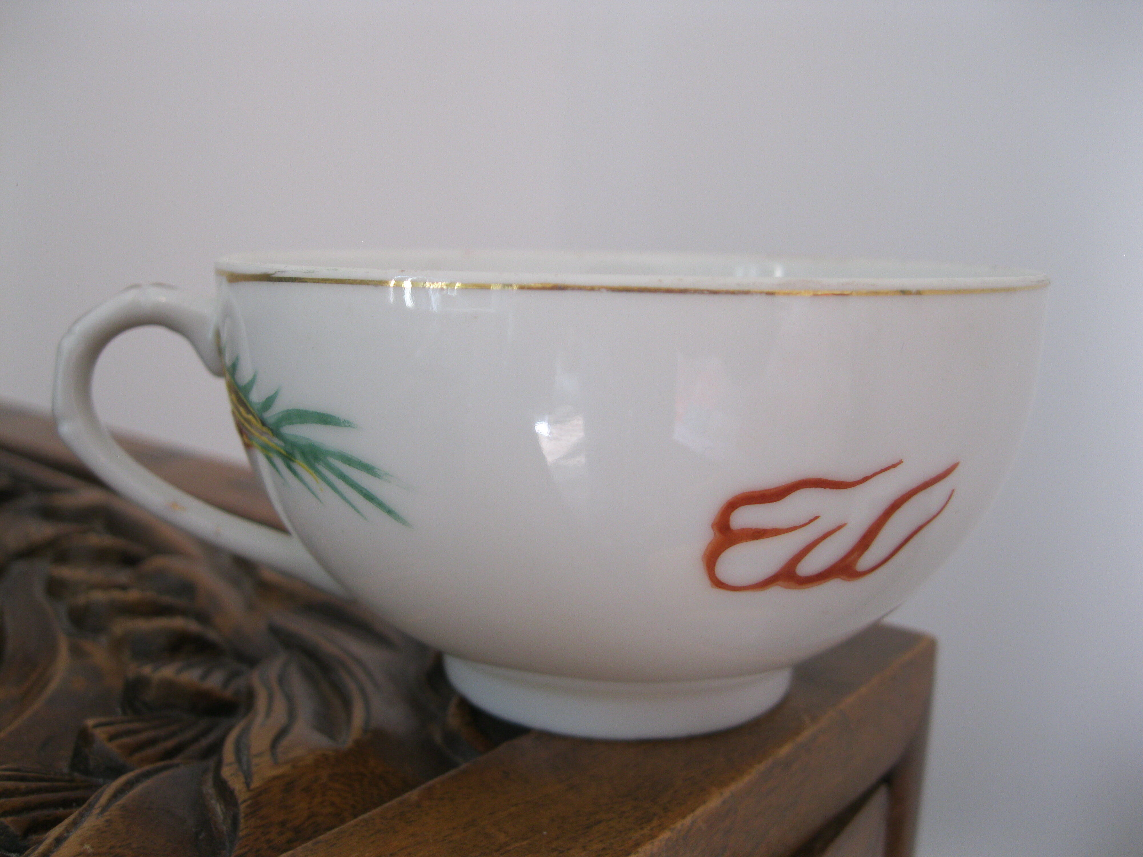 Asia geisha dragon porcelain tea set