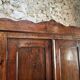 Antique French pine bonnetière – rustic country wardrobe – circa 1900–1920