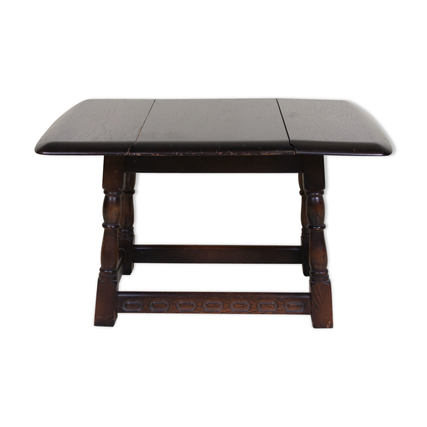 Antique vintage oak side table