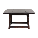 Table d'appoint antique vintage en chêne