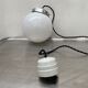 Lot 2 vintage opaline hanging lamps