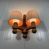 Uno Kristiansson wall lamp Pinus for Luxus Sweden 1970’s