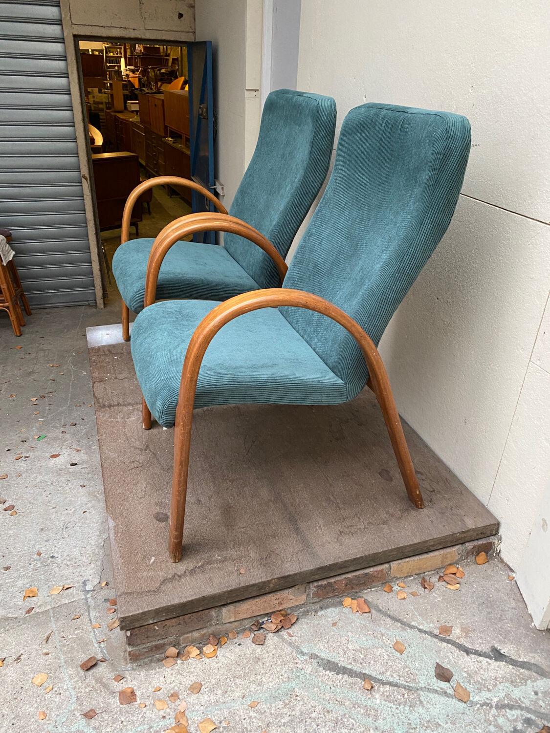 Pair of Baumann armchairs