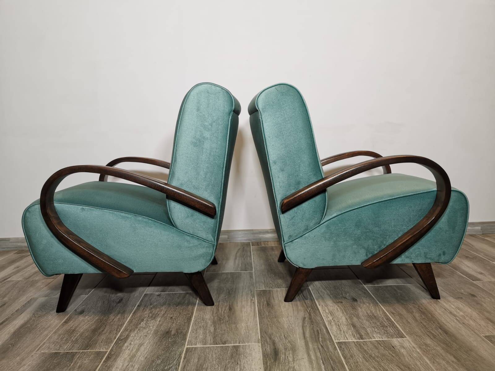 Armchairs by Jindrich Halabala, 1940s, Set of 2