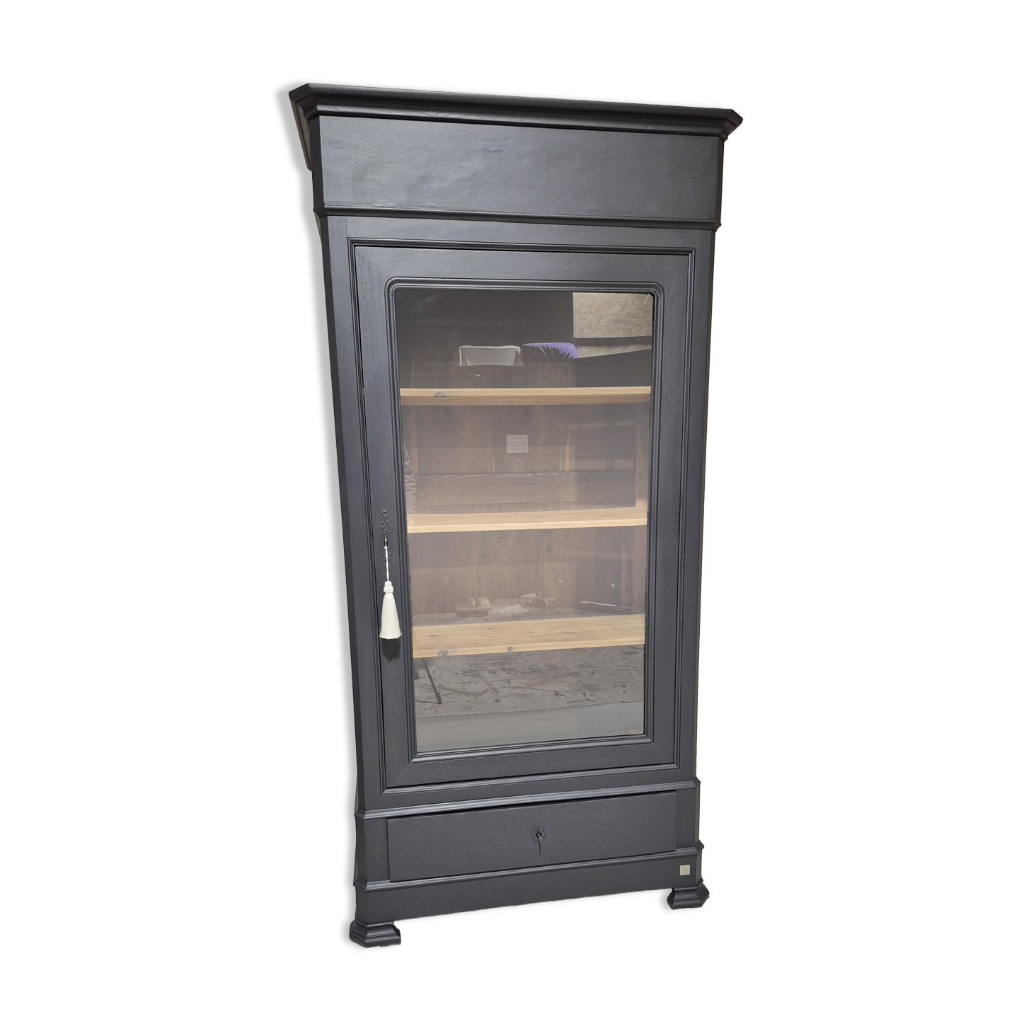 Louis Philippe glass display cabinet