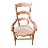 Armchair with wooden sticks and mulch - Louis Phillipe style.