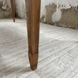 Farmhouse table in oak and walnut 2m