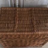 Vintage rattan trunk