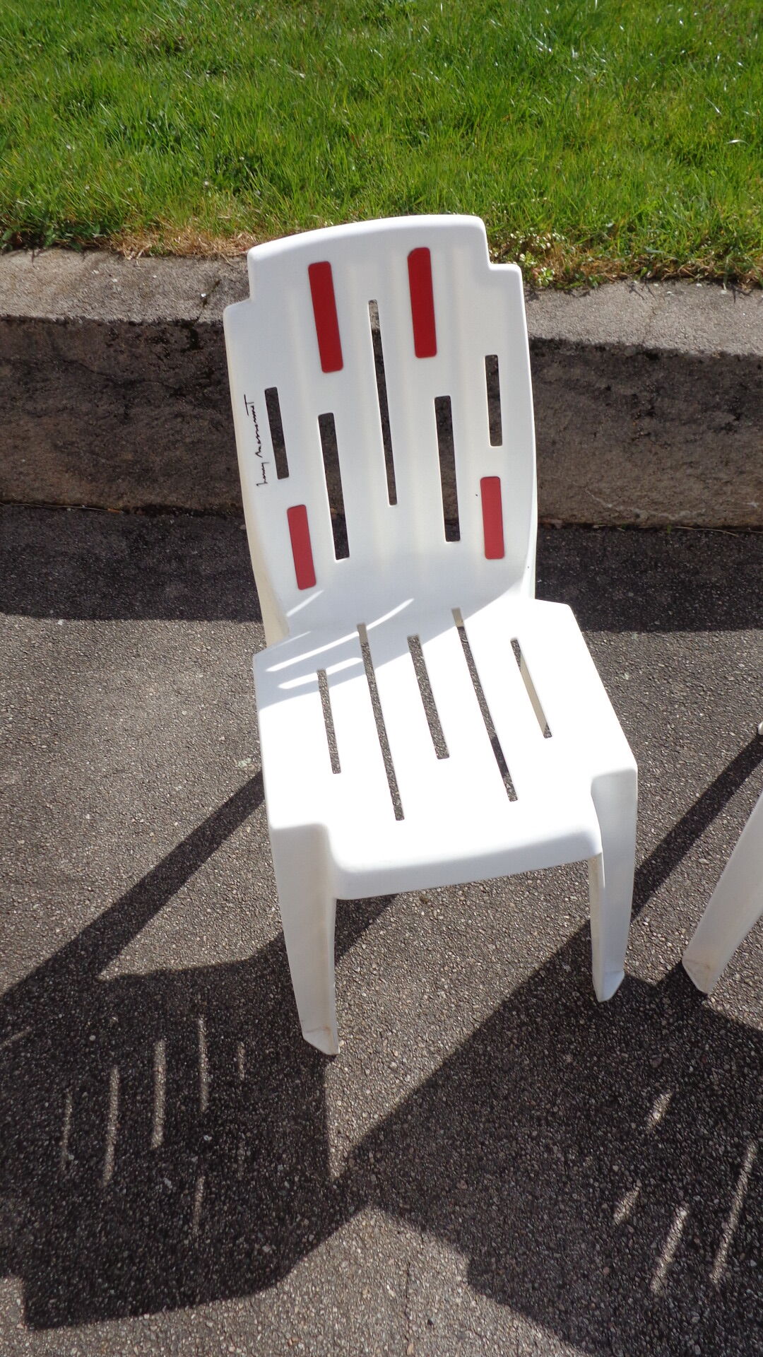 Set of chairs model "samba" Design Pierre Paulin for Henri Massonet, published by Stamp